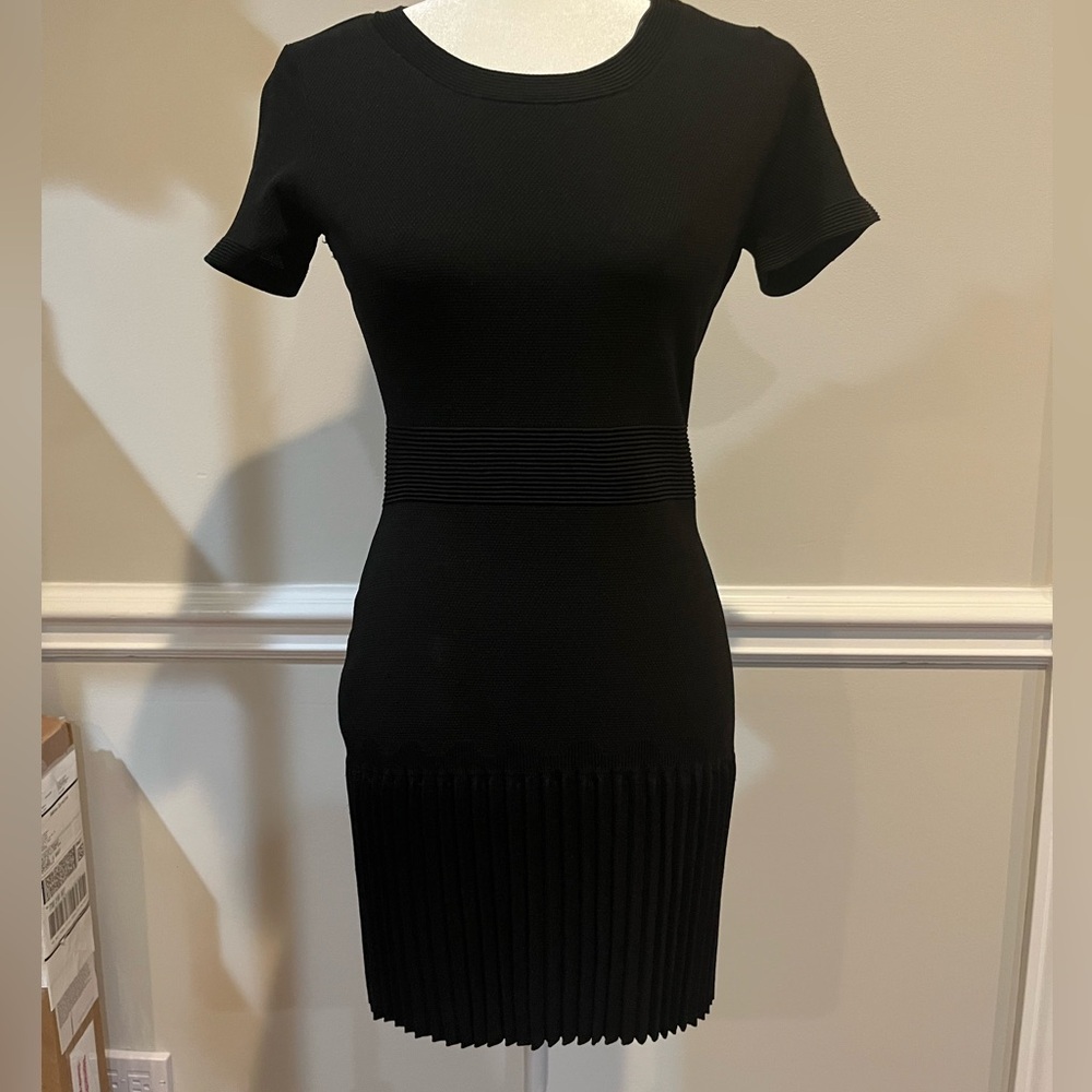 Aqua little black swirl dress - Picture 2 of 16